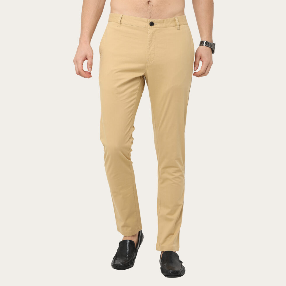 Black Smart Fit Casual Trousers
