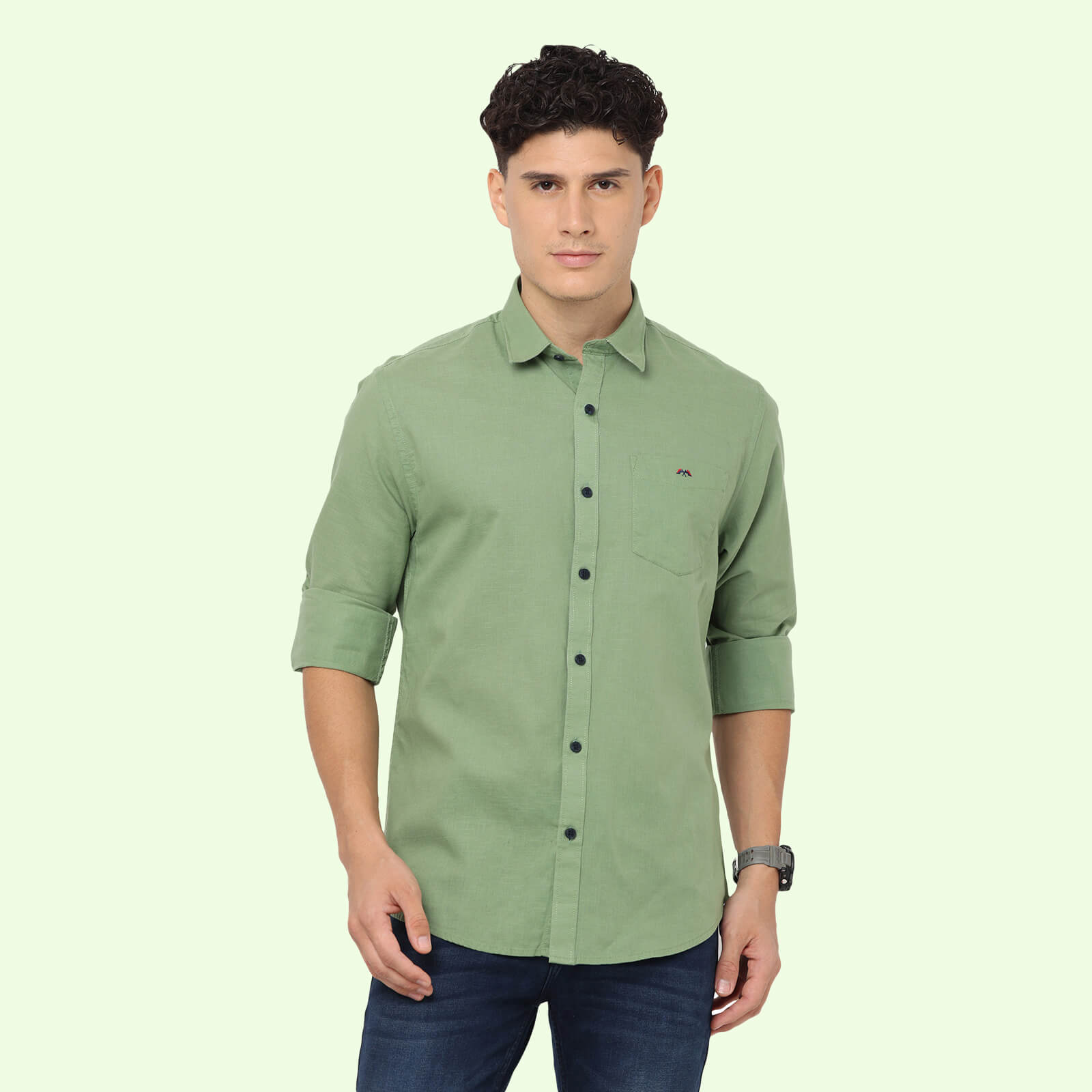 Plain light green shirt new arrivals